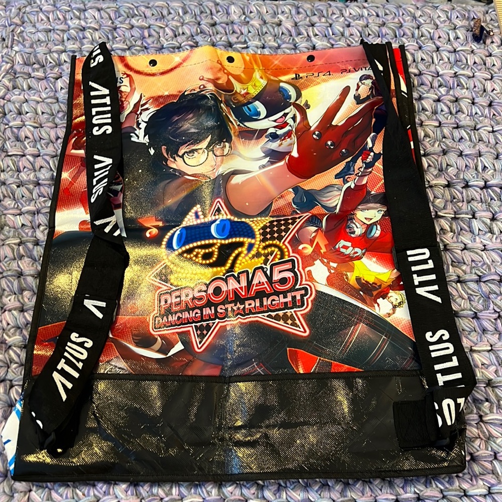 ATLUS BACKPACK 🎒 BAG PERSONA 5 3 PS4 2019 ANIME LIGHT